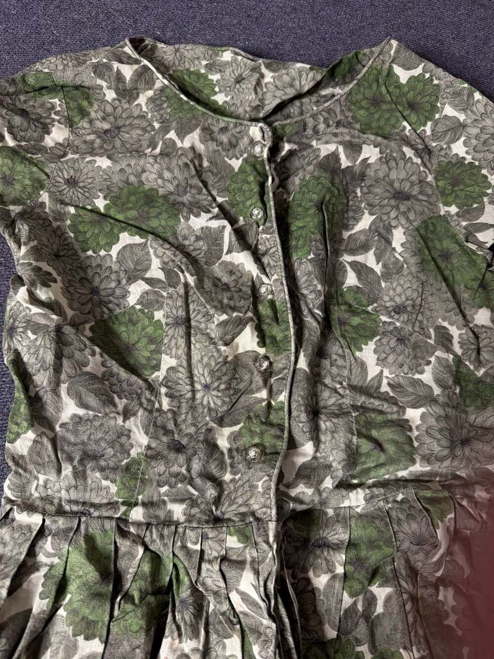 Vintage Mode O'Day Fit & Flare Floral Dress - Green - Small